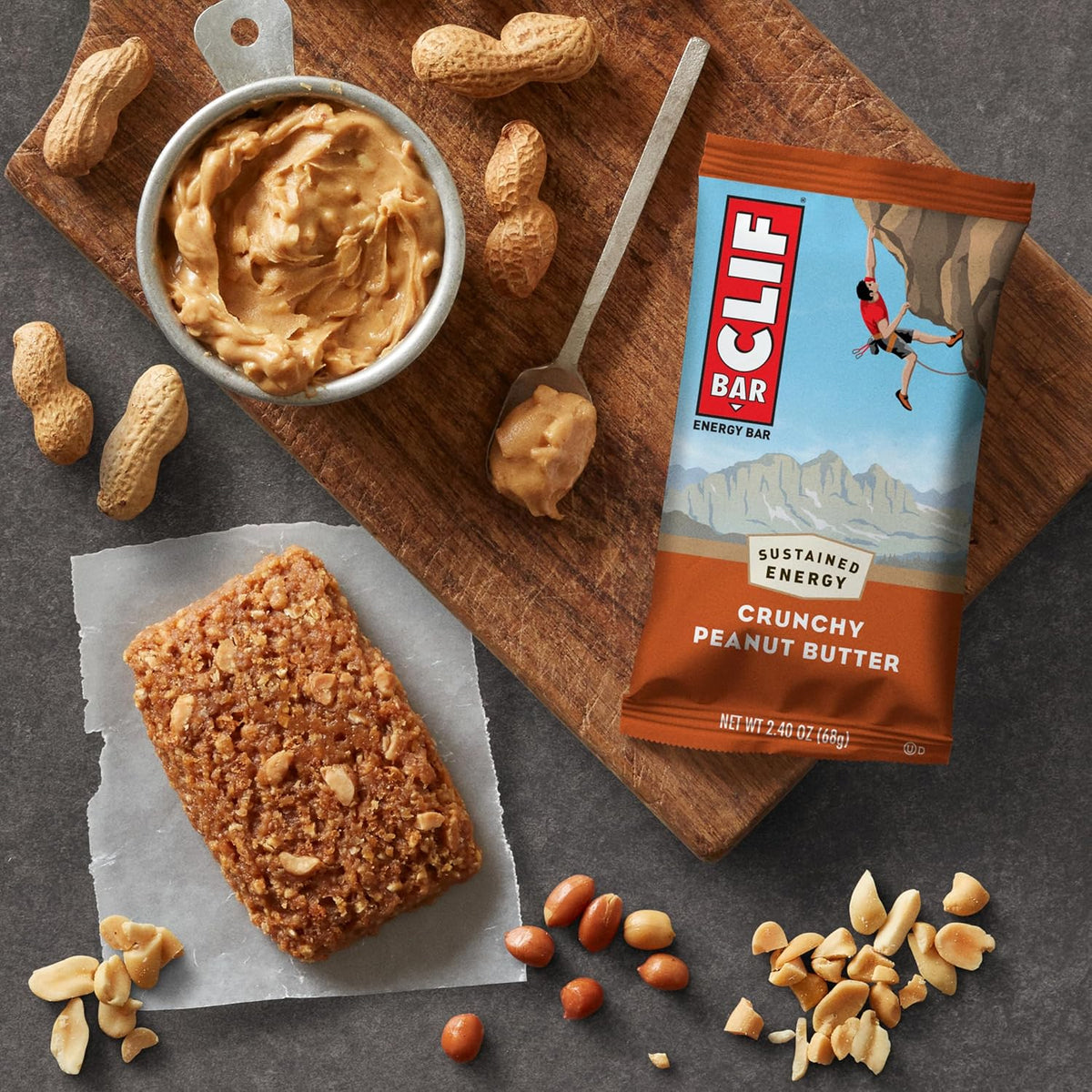 CLIF BAR Endurance Snack Bar – Compact Crag and Trail Food for Hiking, Biking, and Backpacking