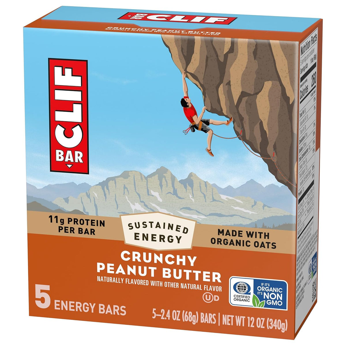 CLIF BAR Endurance Snack Bar – Compact Crag and Trail Food for Hiking, Biking, and Backpacking