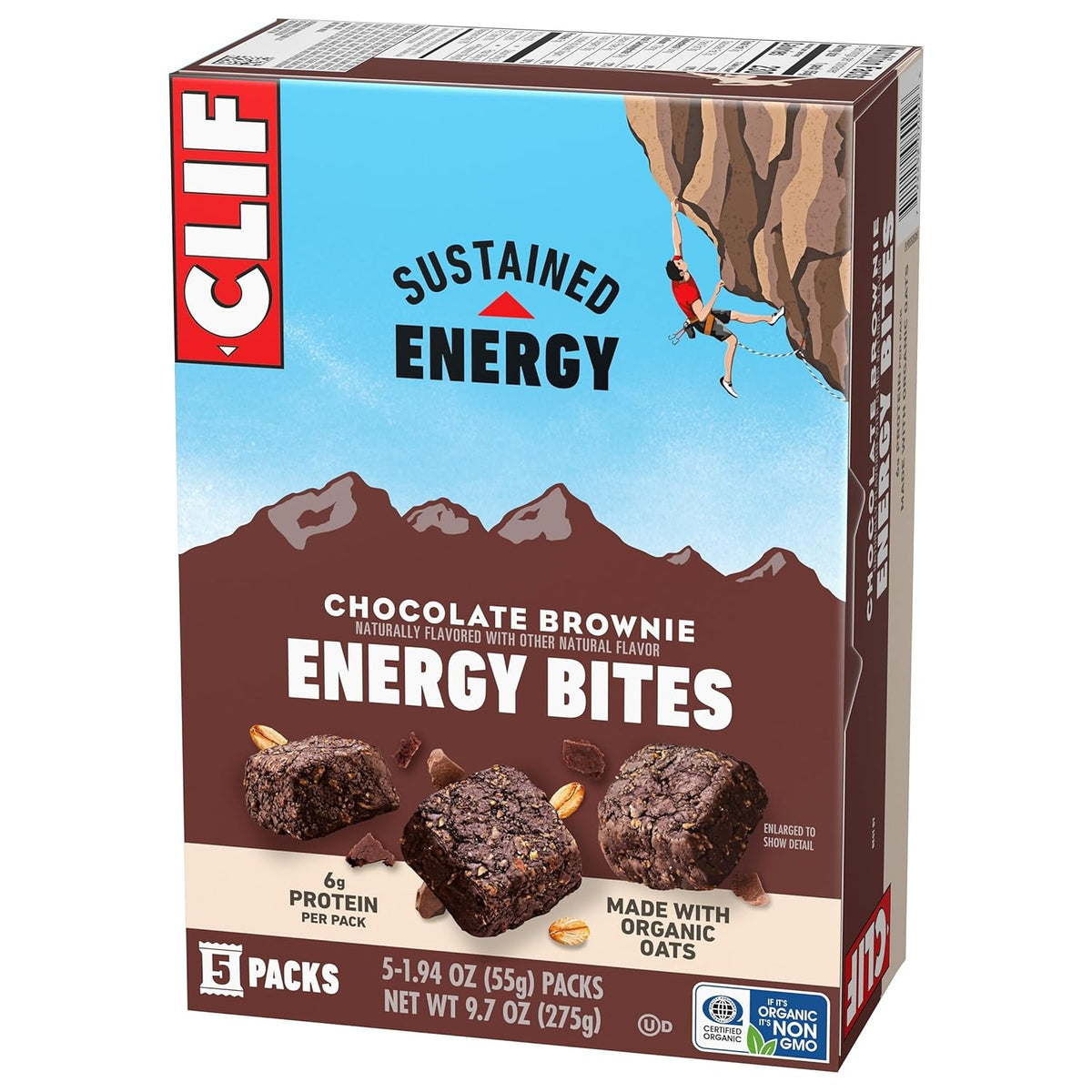 CLIF BAR Energy Bites - Camping and Patio Snack, Individually Wrapped Energy Packs for Outdoor Adventures