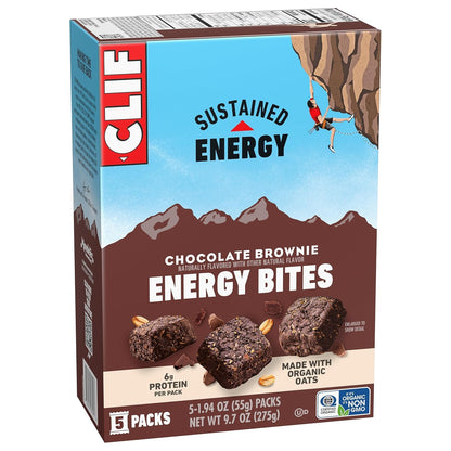 CLIF BAR Energy Bites - Camping and Patio Snack, Individually Wrapped Energy Packs for Outdoor Adventures