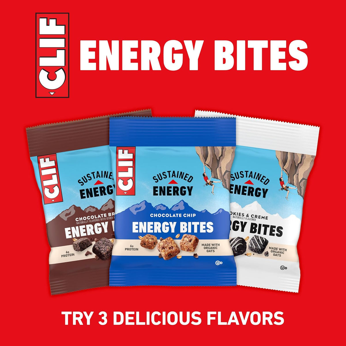 CLIF BAR Energy Bites - Camping and Patio Snack, Individually Wrapped Energy Packs for Outdoor Adventures