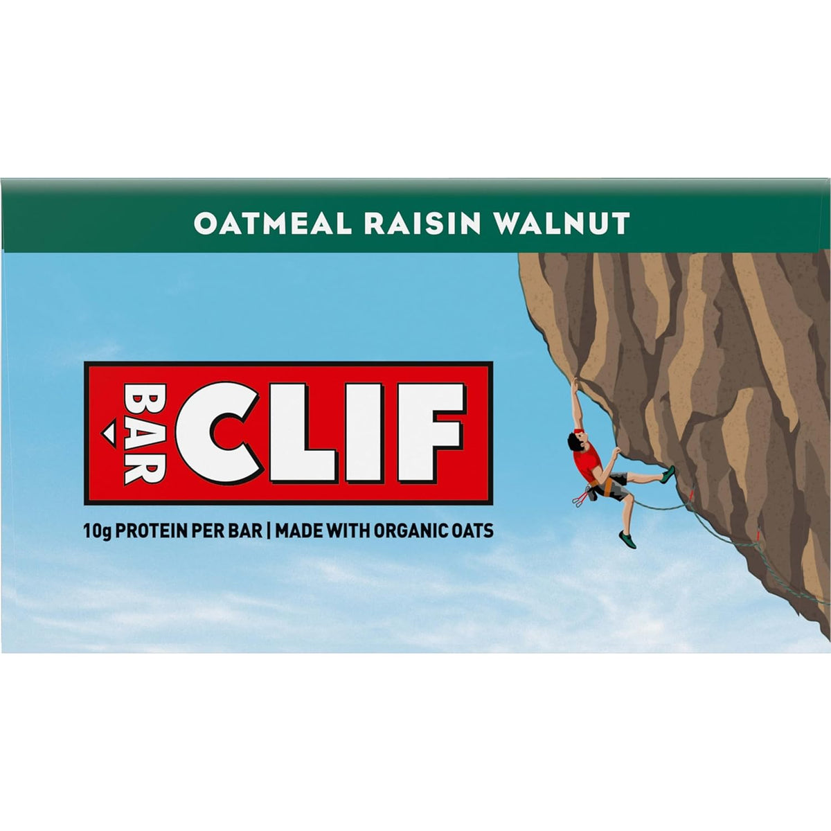 CLIF BAR Energy Protein Bars – Grab-and-Go Breakfast Replacement for Busy Professionals and Travel Days, Oatmeal Raisin Walnut