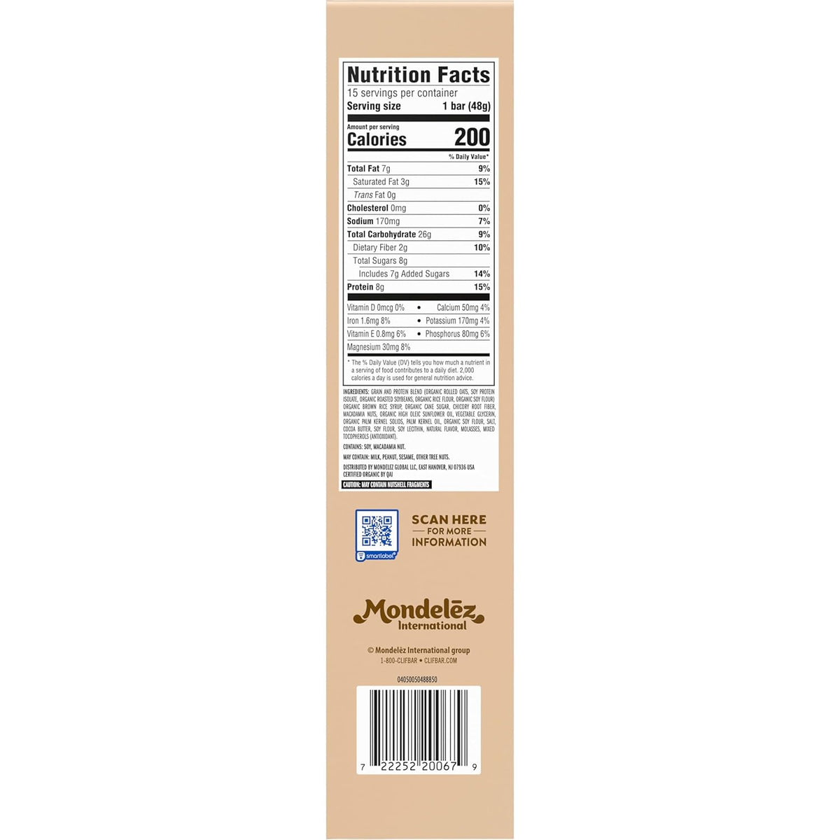 Clif Bar Luna White Chocolate Macadamia – Clean Gluten-Free Snack for Fitness Locker Room and Holistic Reset Moments