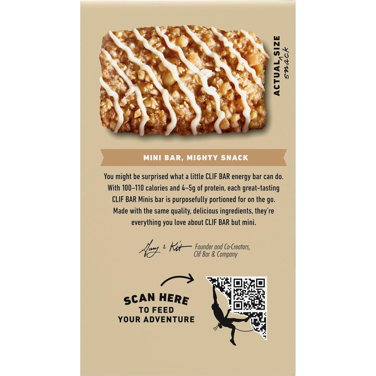 CLIF BAR Minis White Chocolate Macadamia Nut Organic Snack Bars for Family Day Hikes and Weekend Adventures