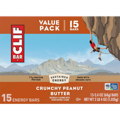 CLIF BAR Plant-Based Protein Snack – Car Cup Holder Friendly Bar for School Pickup and Road Trips