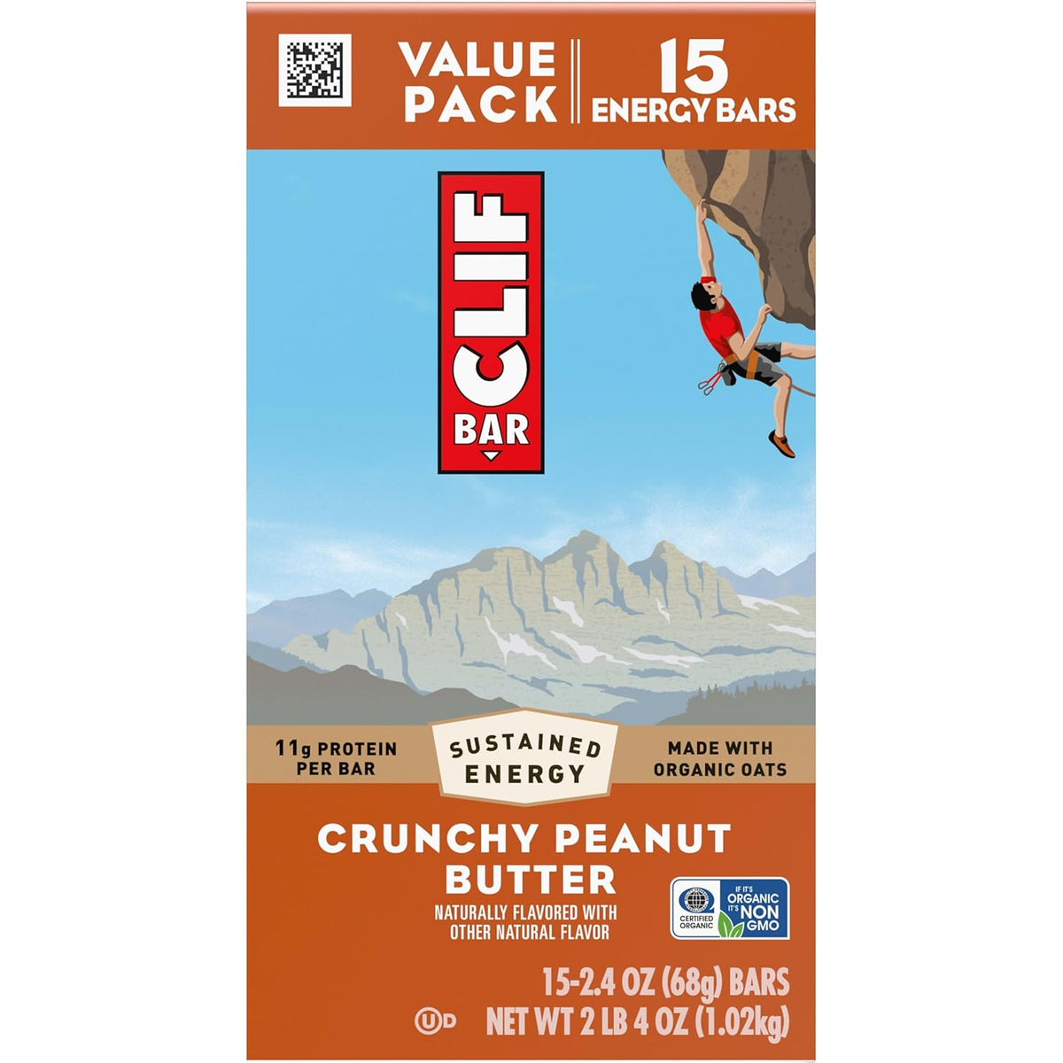 CLIF BAR Plant-Based Protein Snack – Car Cup Holder Friendly Bar for School Pickup and Road Trips