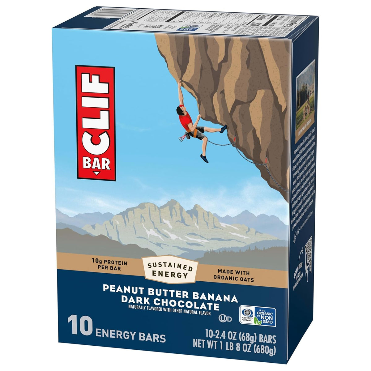 CLIF BAR Plant Protein Snack Bars – Holiday Gift for Hikers, Cyclists, and Endurance Athletes, Non-GMO, 10 Pack