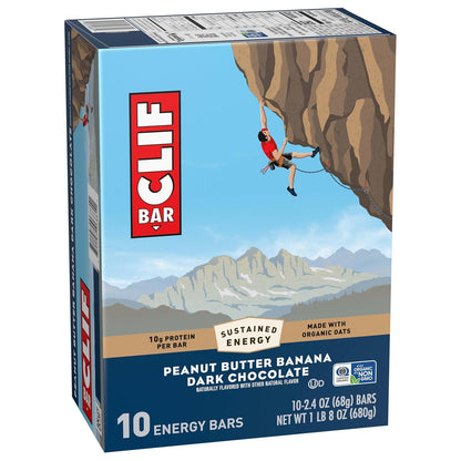 CLIF BAR Plant Protein Snack Bars – Holiday Gift for Hikers, Cyclists, and Endurance Athletes, Non-GMO, 10 Pack