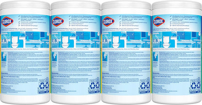 Clorox Disinfecting Wipes for Mindful Home Reset, Bleach-Free Coconut and Fresh Scent, 75 Count, Pack of 4