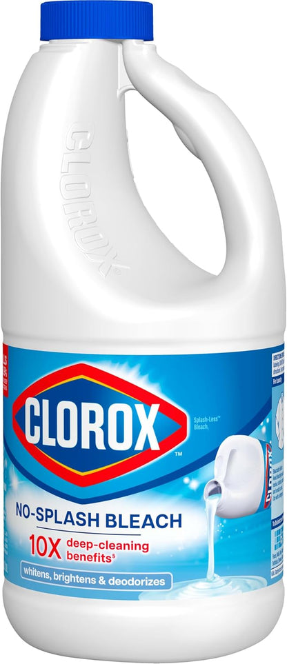 Clorox No Splash Bleach 40 fl oz – Tough Stain Cleaner for Kids Whites and High Touch Family Surfaces