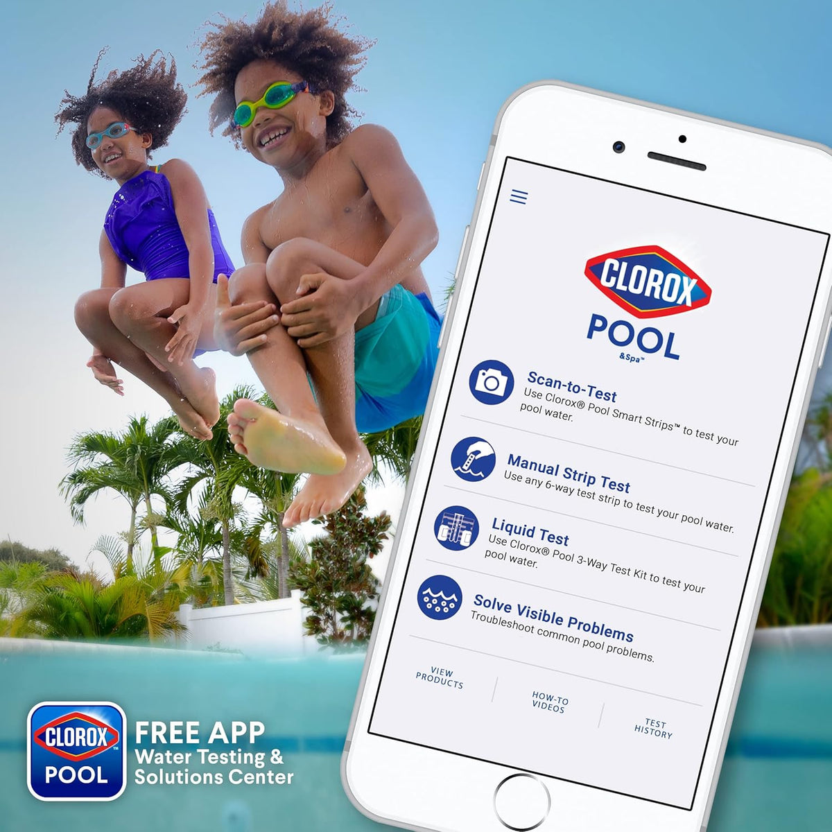 Clorox Pool&Spa Shock XTRABLUE Plus Patio Pool Defender, Sun-Resistant Granular Shock for Outdoor Dining Area Plunge Pools