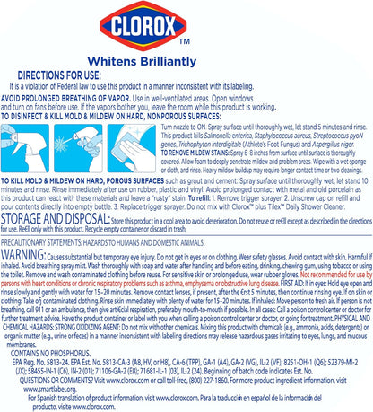 Clorox Tilex Mold and Mildew Remover – Backyard Pool Tile and Deck Spray Cleaner, Bulk Pack of 3