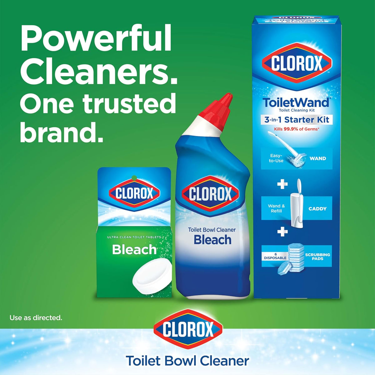 Clorox Ultra Clean Toilet Tablets Bleach – Effortless Cleaning Solution for Intentional Renter Bathrooms, Set-and-Forget Formula