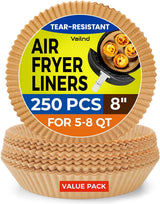 Linernest 8" Square Disposable Parchment Liners – Reliable Heat-Resistant Liner for 5-8QT Ninja Family Kitchens