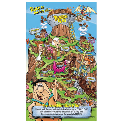 Cocoa PEBBLES Cereal – Fun Flintstones Branded Kids Snack for Playdates and Sleepovers, 27.5 oz Mega Size