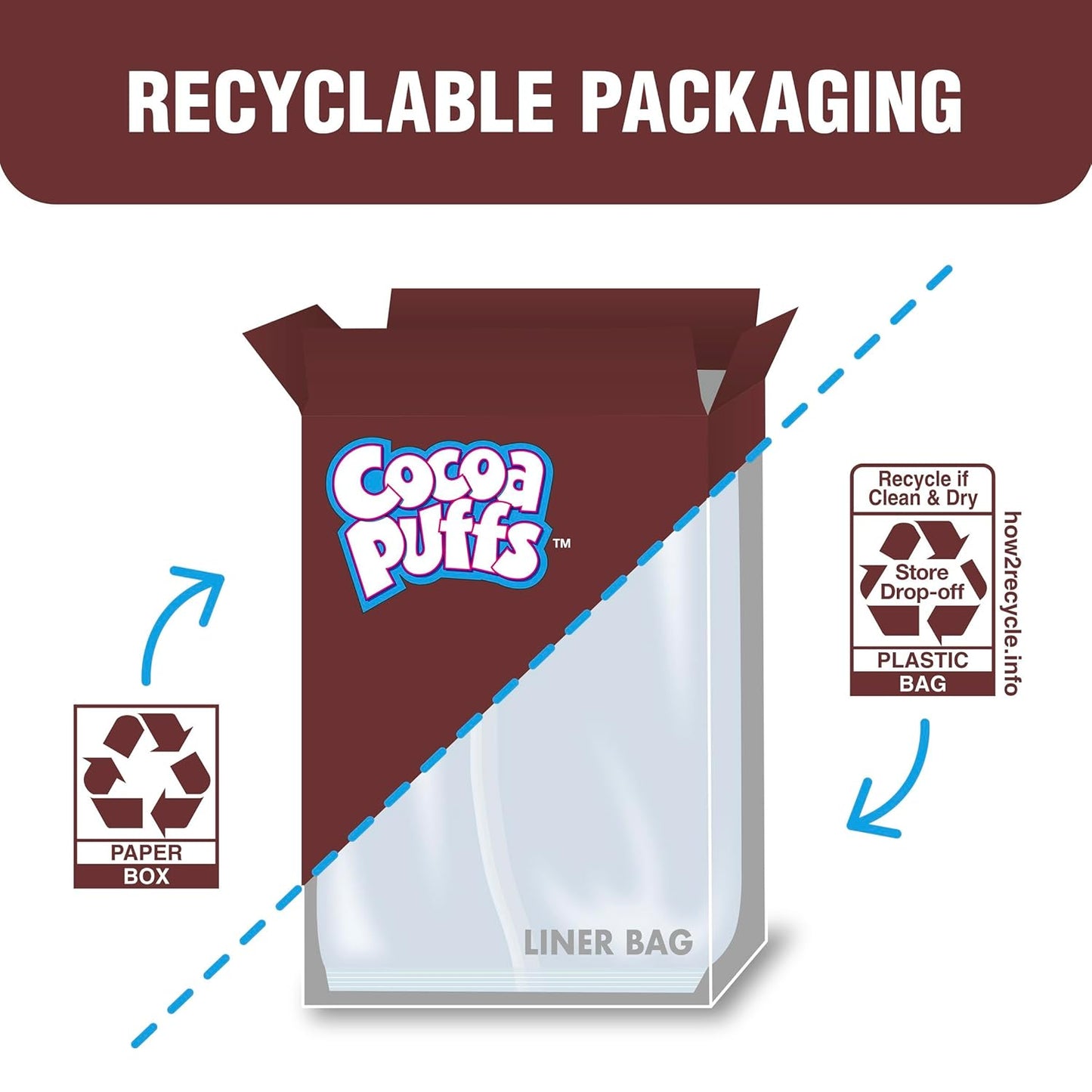 Cocoa Puffs Cereal for Nutrition-Conscious Families, 16g Whole Grain per Serving, Mega Size, 25.8 oz