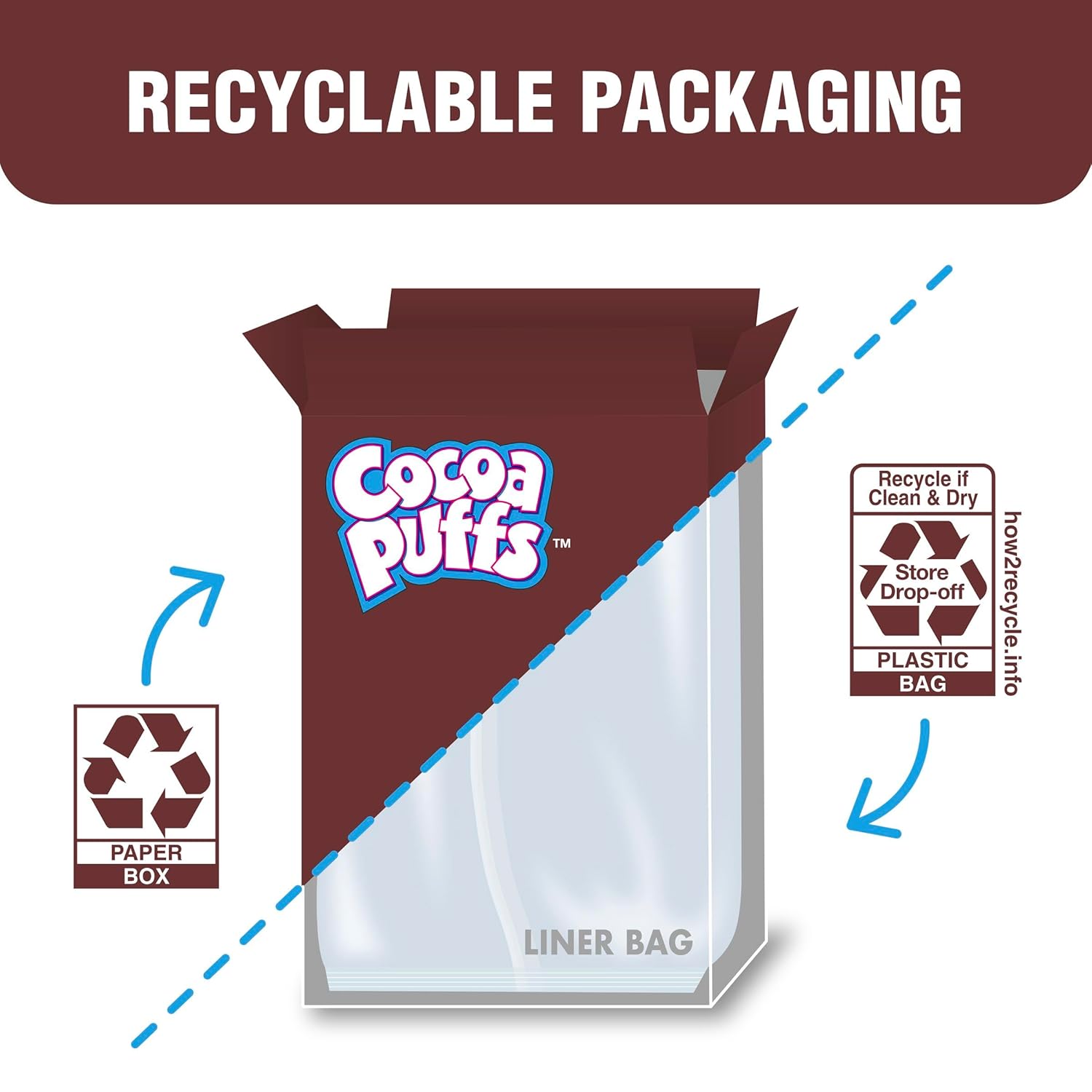 Cocoa Puffs Cereal for Nutrition-Conscious Families, 16g Whole Grain per Serving, Mega Size, 25.8 oz