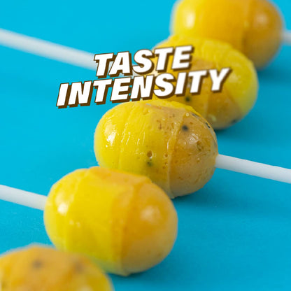 Colombina Bon Bon Bum Lollipops – Tropical Hard Candy with Chewy Gum Center for Kids Lunchboxes and After-School Snacks