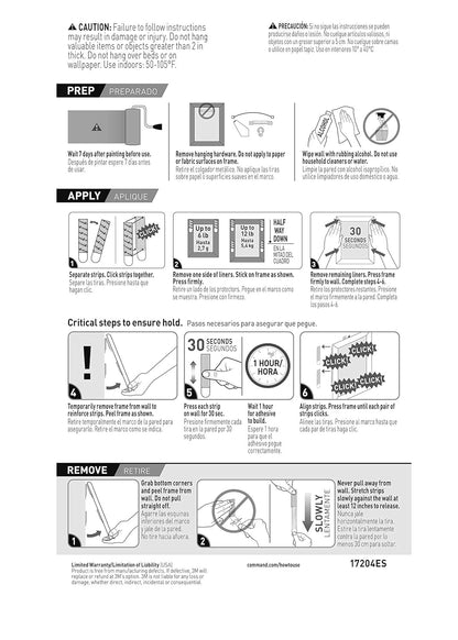 Command 10 lb Medium 16 Pairs Picture Hanging Strips, Removable Adhesive Strips for Stairway Gallery Walls and Warm Living Room Styling, White Adhesive