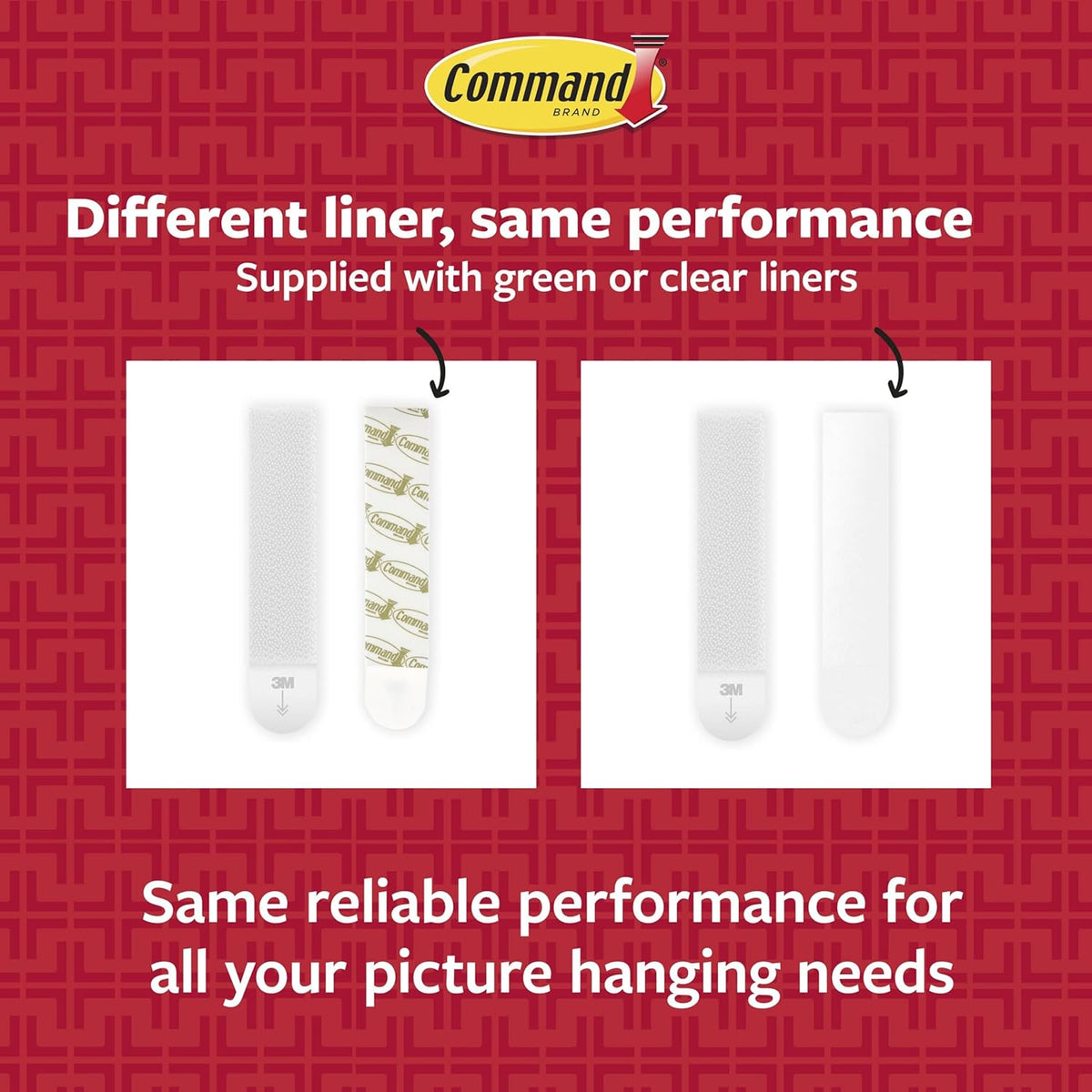 Command 10 lb Medium 16 Pairs Picture Hanging Strips, Removable Adhesive Strips for Stairway Gallery Walls and Warm Living Room Styling, White Adhesive