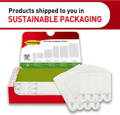 Command 32 Pack Adhesive Hangers for Framed Photos and Canvas Art in Dining Room and Entryway Decor