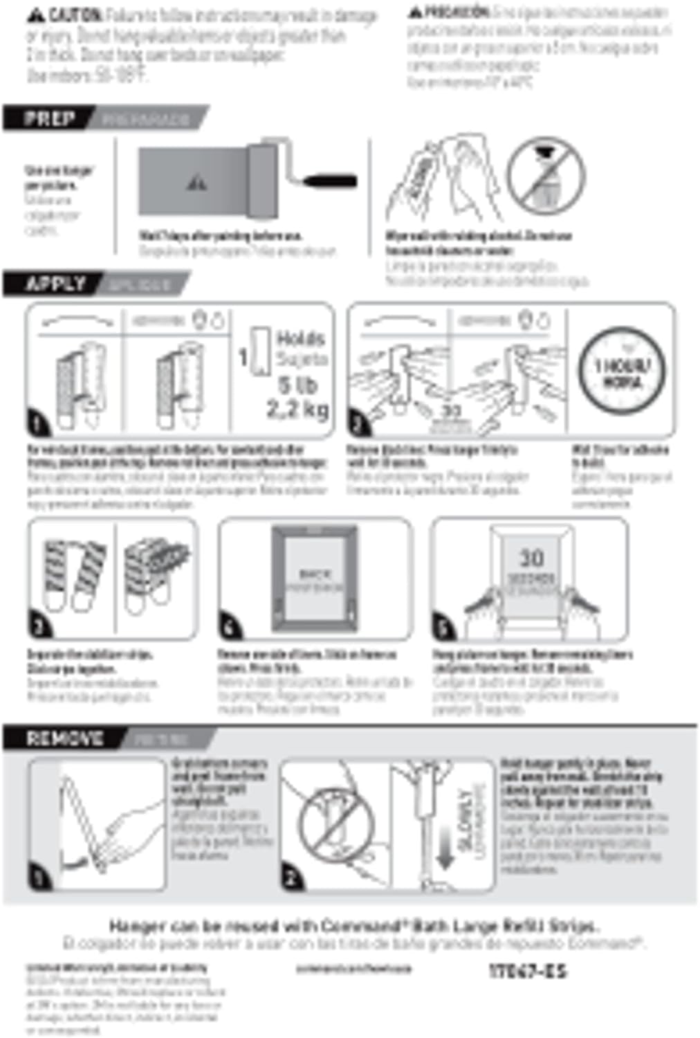 Command 5 lb Picture Hanger for Uncluttered Studio Apartments, 3M Damage-Free Mounting