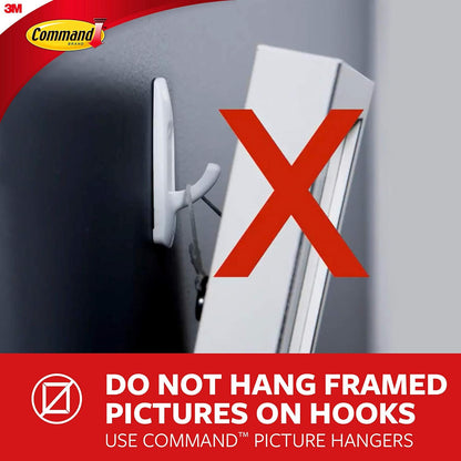 Command Bath Large Towel Hook Value Pack – Simple Towel Hanger for Neutral, Uncluttered Bathroom Design