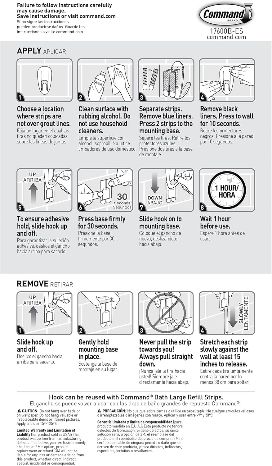 Command Bathroom Hook – Damage-Free Bathroom Hook for Dorm and Shared Bathroom Use
