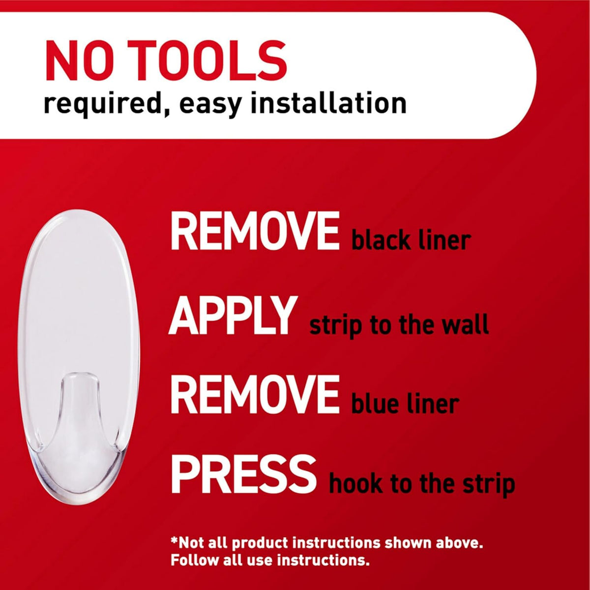 Command Clear Adhesive Hooks – Tool-Free Wall Hooks for Calendars, Keys, and Office Essentials in Workspace