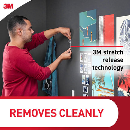 Command Clear Adhesive Hooks – Tool-Free Wall Hooks for Calendars, Keys, and Office Essentials in Workspace