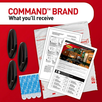 Command Damage-Free Bronze Hooks for Family-Friendly Walls, No Drilling or Sharp Hardware