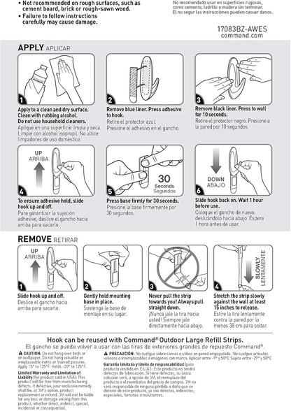 Command Damage-Free Bronze Hooks for Family-Friendly Walls, No Drilling or Sharp Hardware