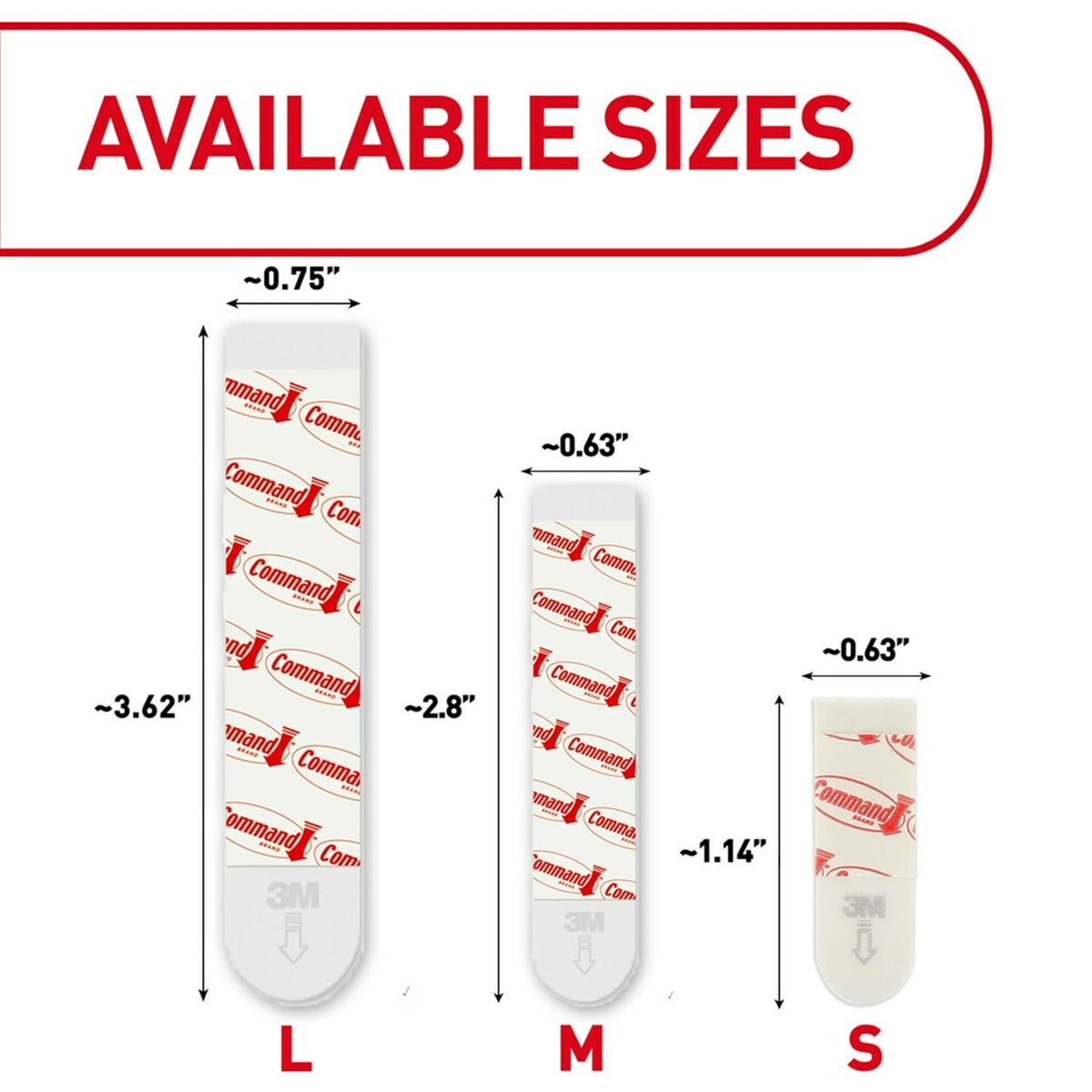 Command Medium Adhesive Strips for Cozy Home Wall Decor Updates, Reattach Hooks in Every Room