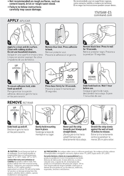 Command Outdoor Refill Strips – Stylish Re-Hanging Solution for Outdoor Wall and Window Hooks