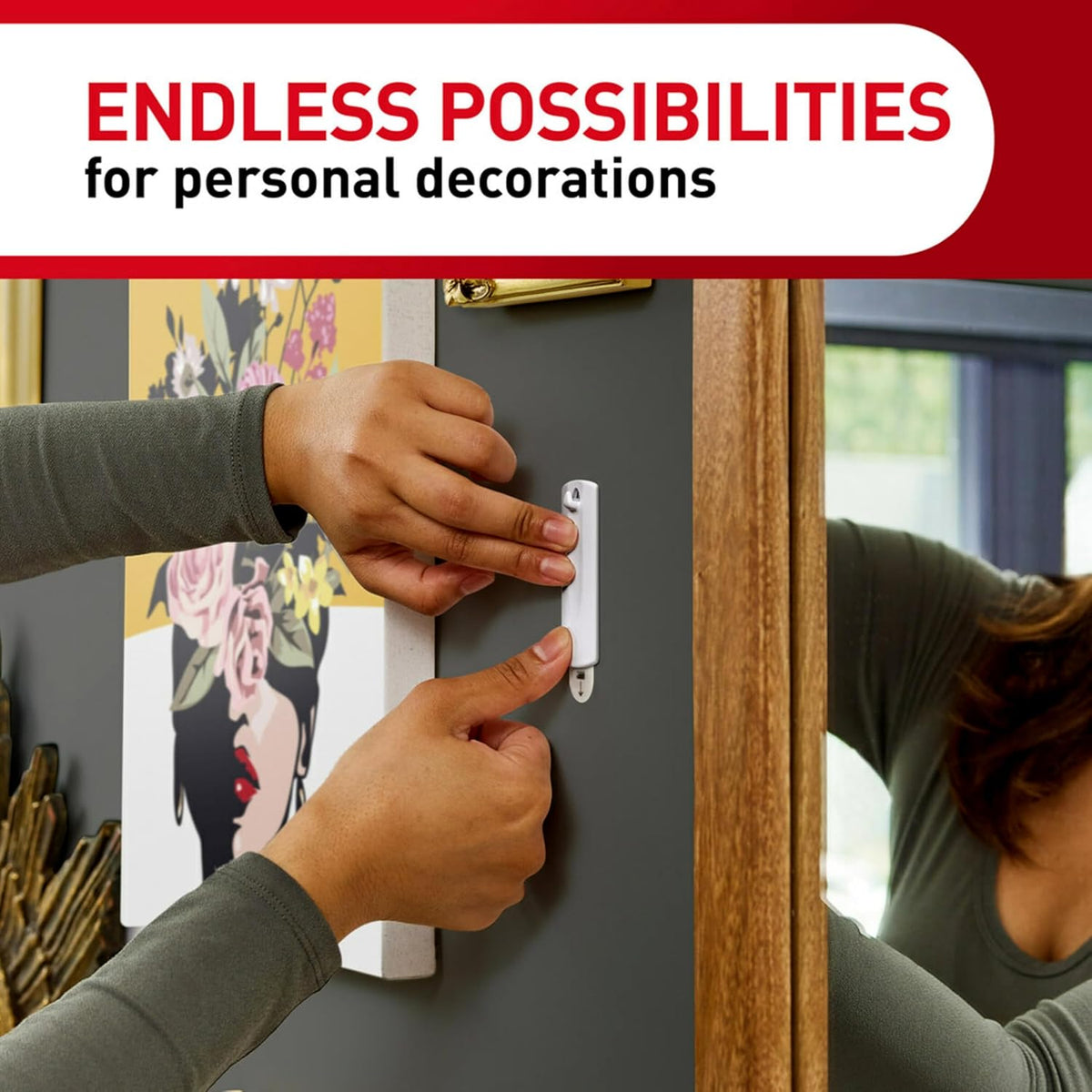 Command Sawtooth Hangers – No-Tool Wall Decor Solution for Cozy Apartment Spaces
