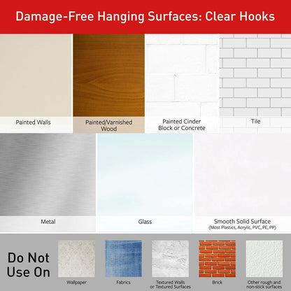 Command Transparent Clips for Intentional Living – Simple, Damage-Free Way to Hang Seasonal Decor