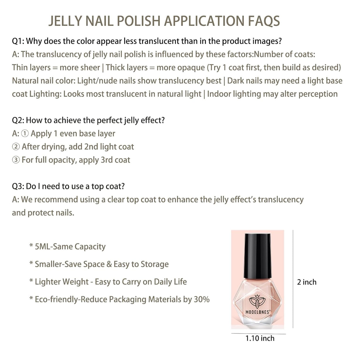 compact 1 fl oz mini bottle dimensions (0.98 x 0.98 x 2.56 inches) for portability
