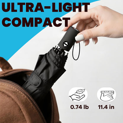 compact 11.8-inch folded length and 14-ounce weight