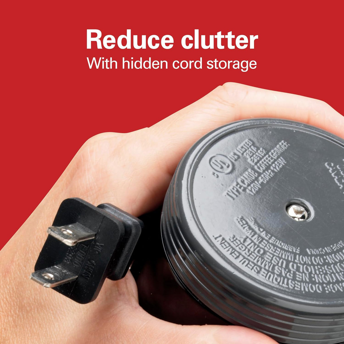 compact footprint of 3.74" x 3.54" x 7.13" weighing only 1.3 lbs, available in black or white