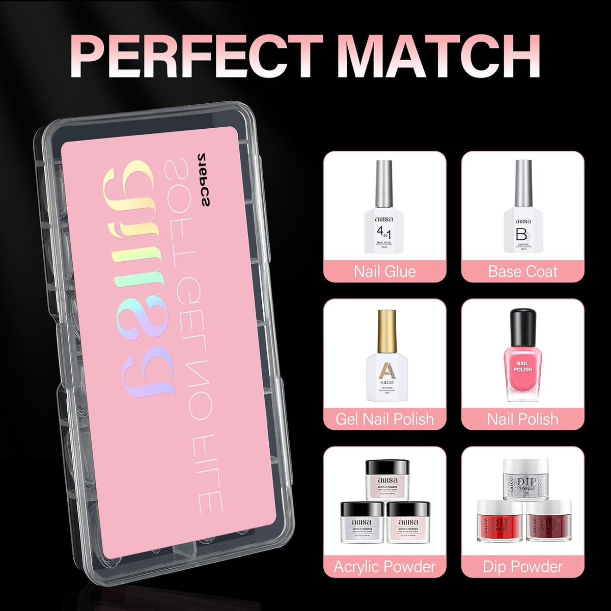 compatible layering with gel polish, dip/impregnating powders, and acrylic powders for 21+ day wear