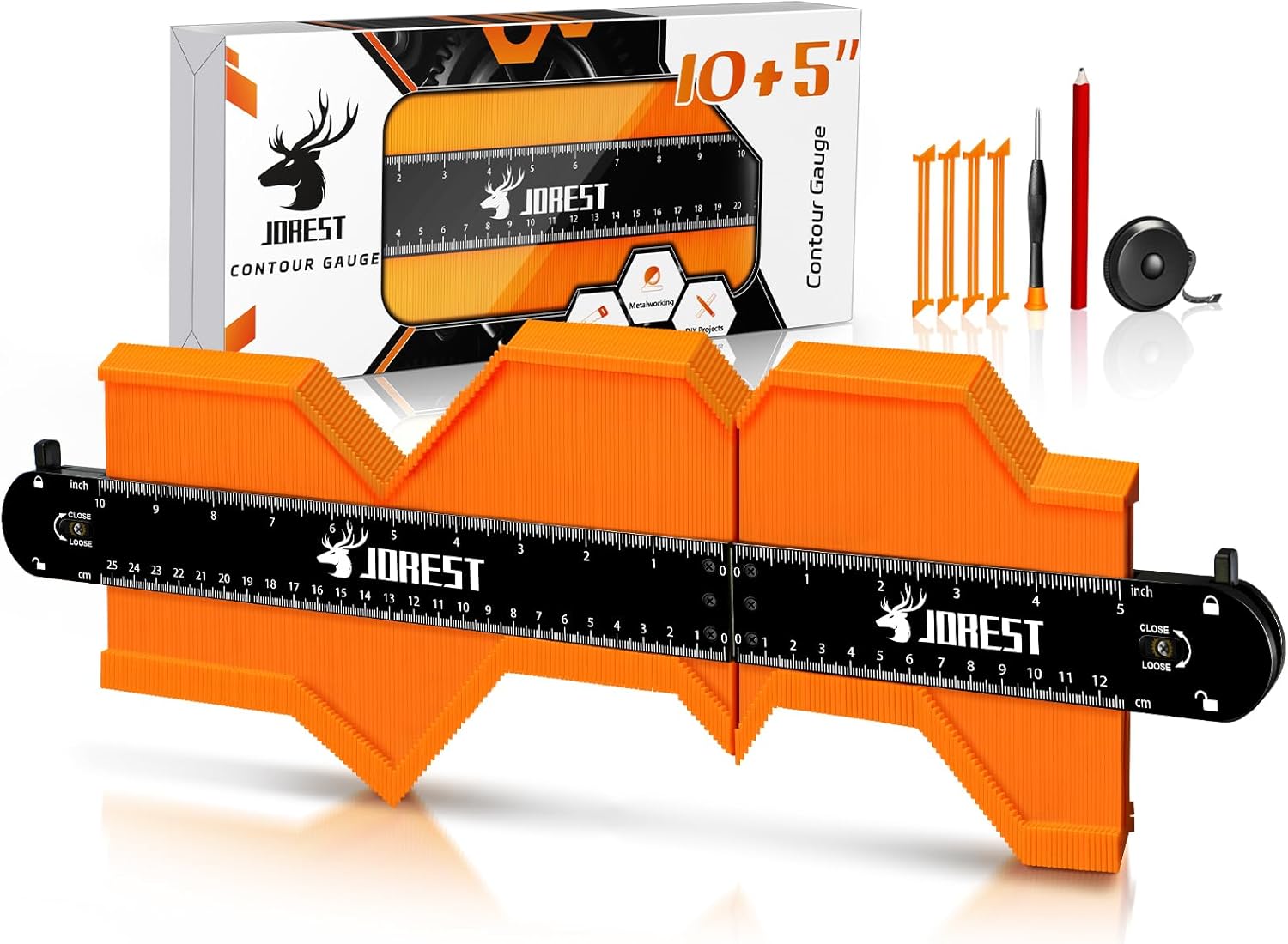 connectable 5-inch and 10-inch gauges that splice into a 15-inch gauge