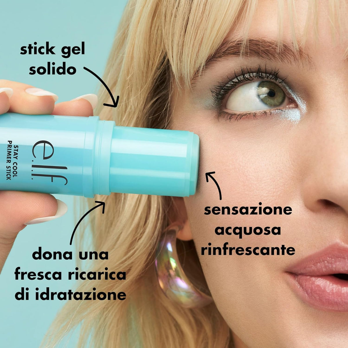 cooling, watery sensation delivered on contact with skin