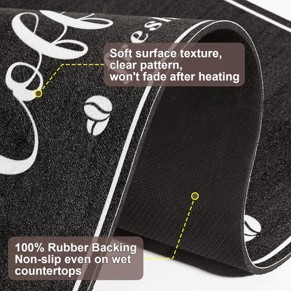 CooRug Coffee Bar Mat – Heat-Resistant Counter Protector for Family Kitchens, No Open Flame