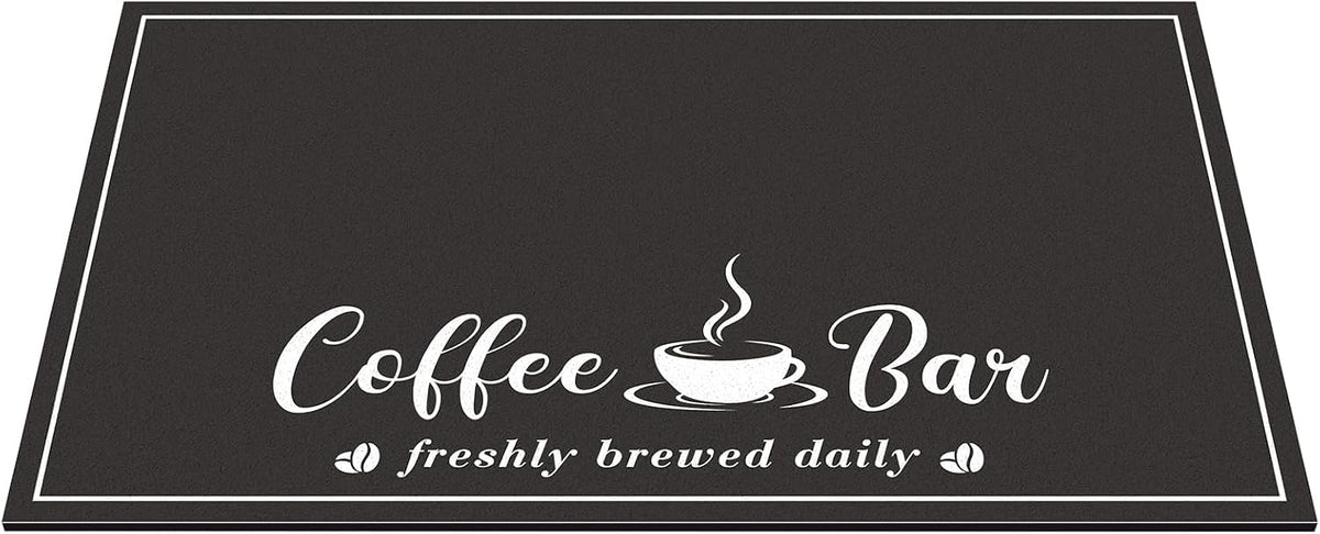 CooRug Coffee Bar Mat – Heat-Resistant Counter Protector for Family Kitchens, No Open Flame