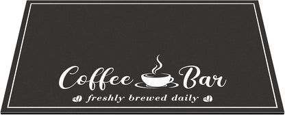 CooRug Coffee Bar Mat – Heat-Resistant Counter Protector for Family Kitchens, No Open Flame