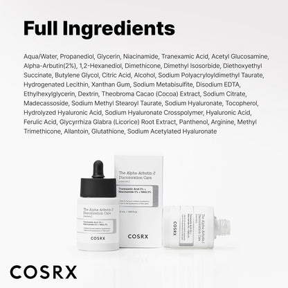 COSRX 2% Alpha Arbutin Niacinamide Serum – Intentional Skincare Step Designed for a Less-Is-More Routine