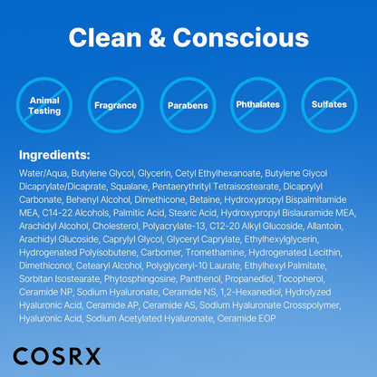 COSRX Ceramide Multi-Ceramide Moisturizer – Intentional, Less-Is-More Hydration for Simple Routines, 2.7 oz