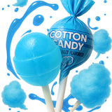 Zestix Cotton Candy Mini Lollipops – Individually Wrapped Blue Candy for Holiday Stocking Stuffers & Party Gift Bundles