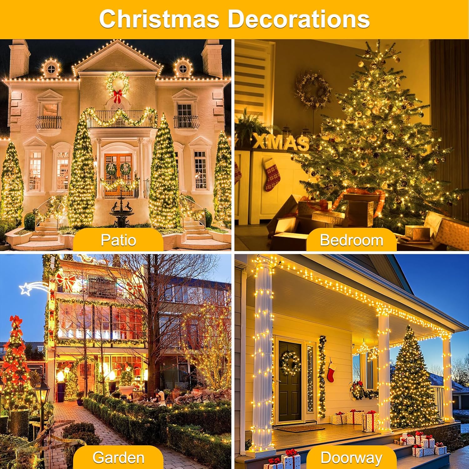 Cozy Home Decor Gift for Her, Connectable LED Fairy String Lights with Timer for Birthday and Housewarming