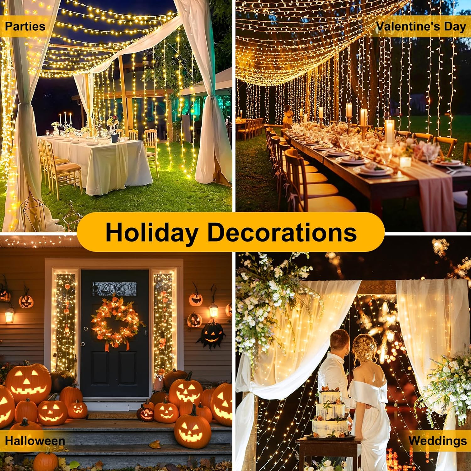Cozy Home Decor Gift for Her, Connectable LED Fairy String Lights with Timer for Birthday and Housewarming